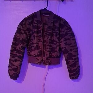 No Boundaries Camouflage Puffer Jacket